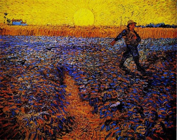 Van Gogh The sower Open Art