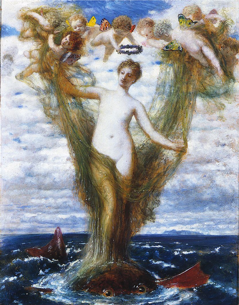 Arnold_Böcklin-Venus-Anadyomene-venus rising from the sea-1872