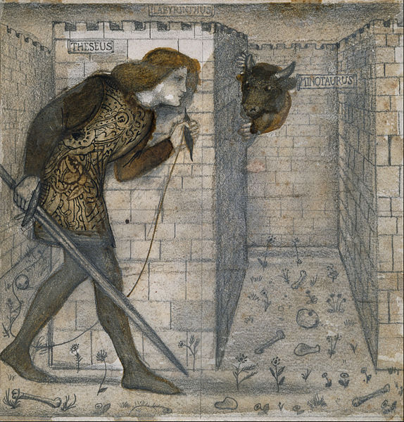 Edward_Burne-Jones_-_Tile_Design_-_Theseus_and_the_Minotaur_in_the_Labyrinth_-_Google_Art_Project